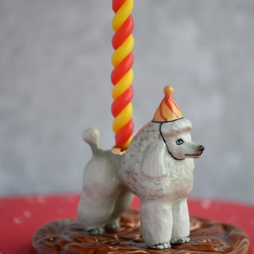 Poodle Cake Topper