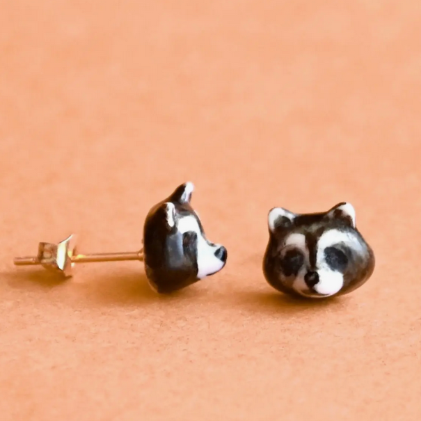 Raccoon Earrings