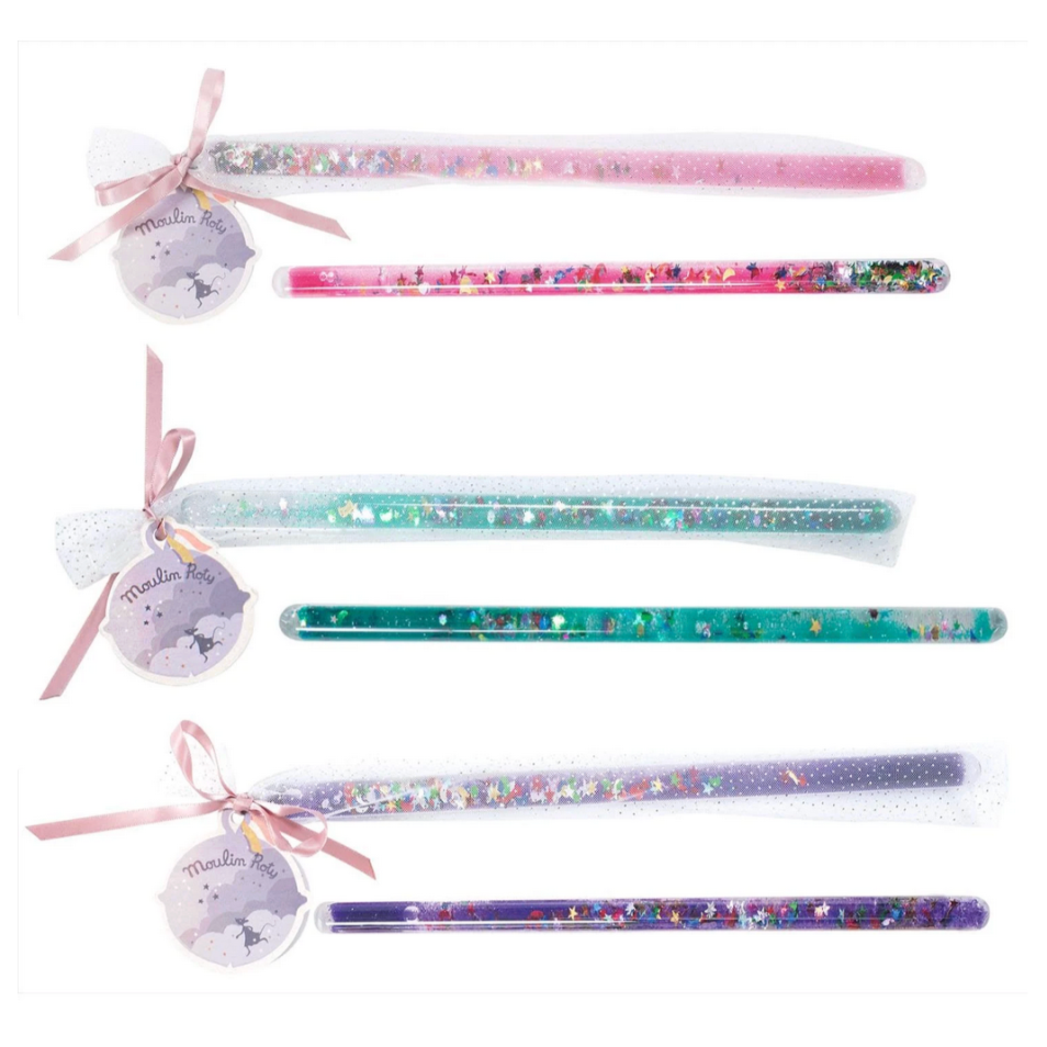 Magic Glitter Wand in tulle pouch