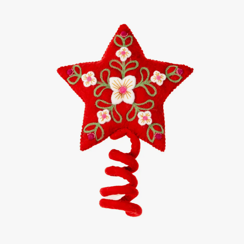 Star Tree Topper - Red