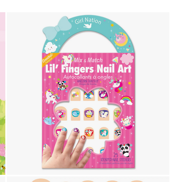 Lil' Fingers Nail Art- Unicorn Fantasy (3-7yrs)