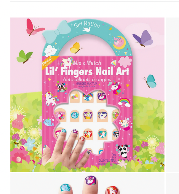 Lil' Fingers Nail Art- Unicorn Fantasy (3-7yrs)