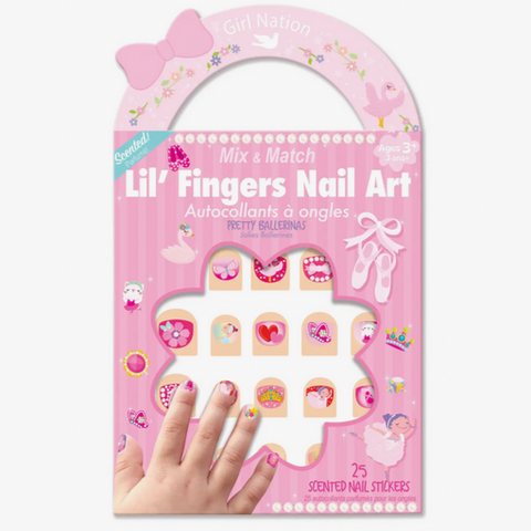 Lil' Fingers Nail Art | Pretty Ballerinas Nail Stickers (3-7yrs)