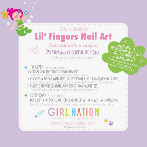 Lil' Fingers Nail Art- Mermaids & Friends (3-7yrs)