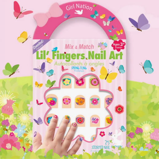 Lil' Fingers Nail Art- Spring Fling (3-7yrs)