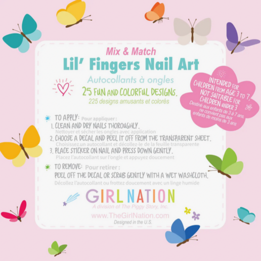 Lil' Fingers Nail Art- Spring Fling (3-7yrs)