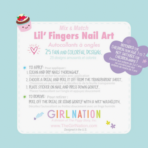 Lil' Fingers Nail Art- Sweet Shop (3-7yrs)