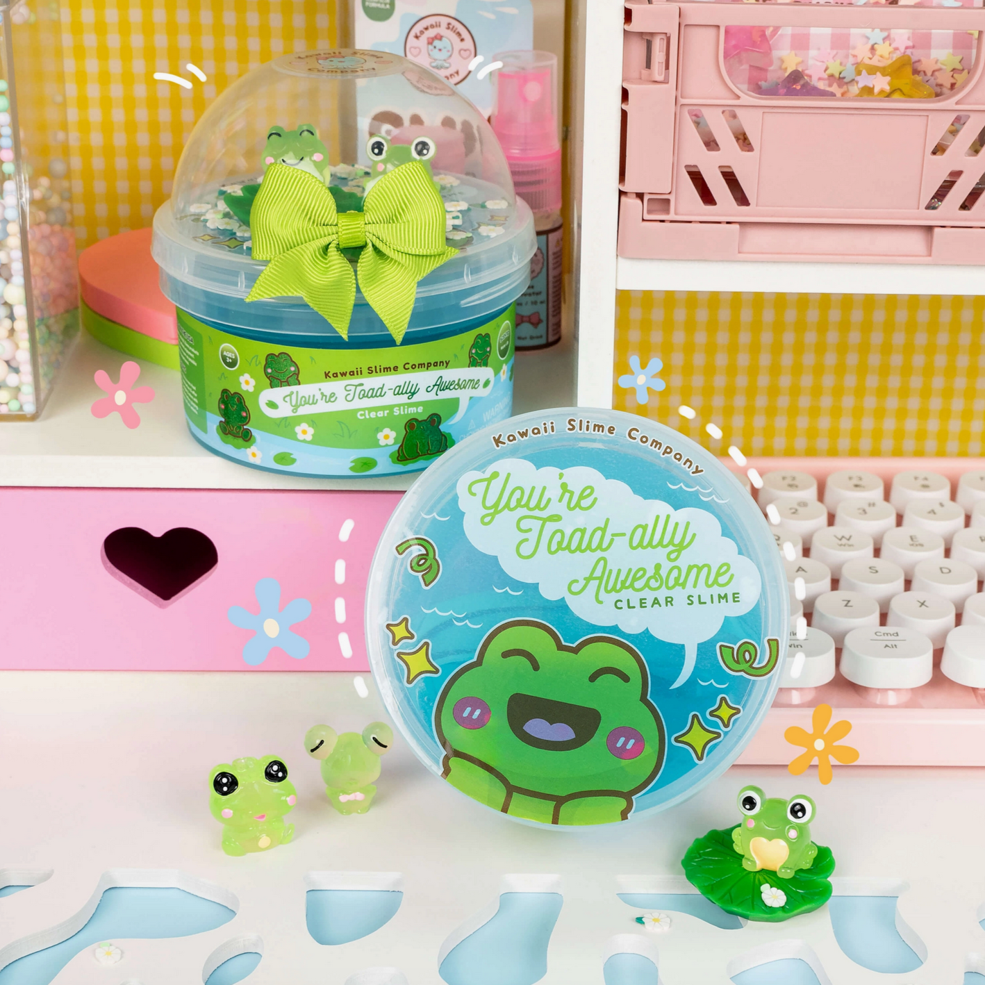 You're Toad-Ally Awesome Clear Slime Putty