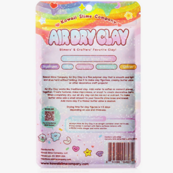 Air Dry Clay -many colors (4-12yrs)