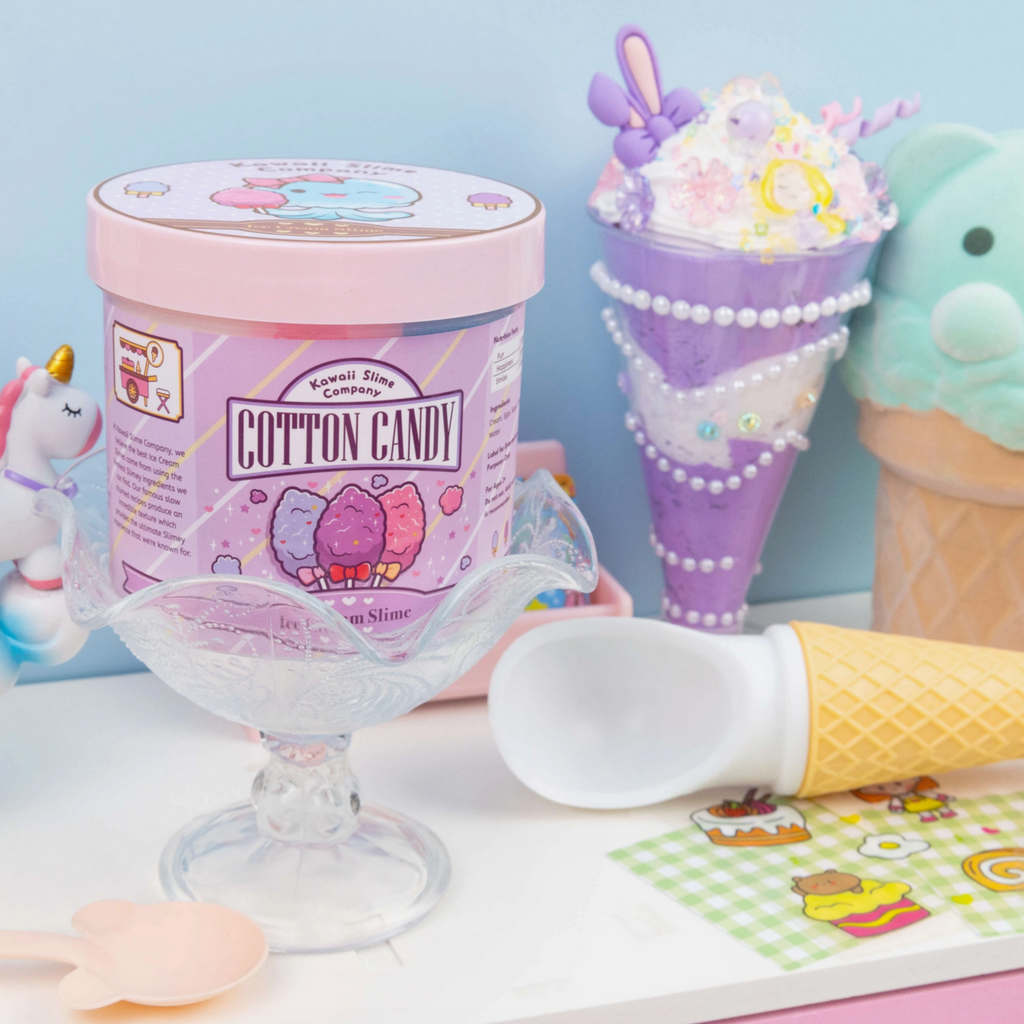 Cotton Candy Scented Ice Cream Pint Slime – TANTRUM