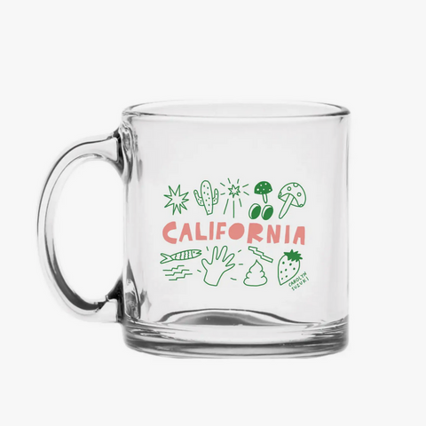 Cali Mug - Glass Mug -Carolyn Suzuki