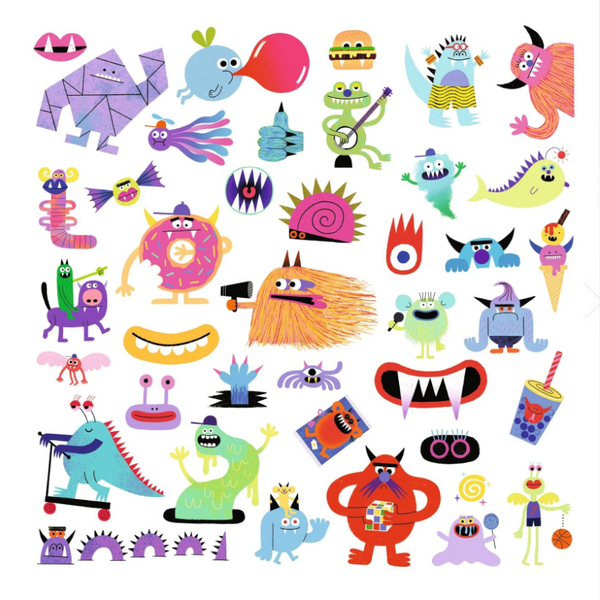 Monster Sticker Sheets (4-7yrs)