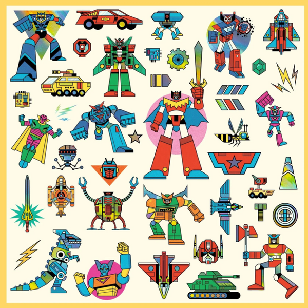 Robots Sticker Sheets (4-7yrs)
