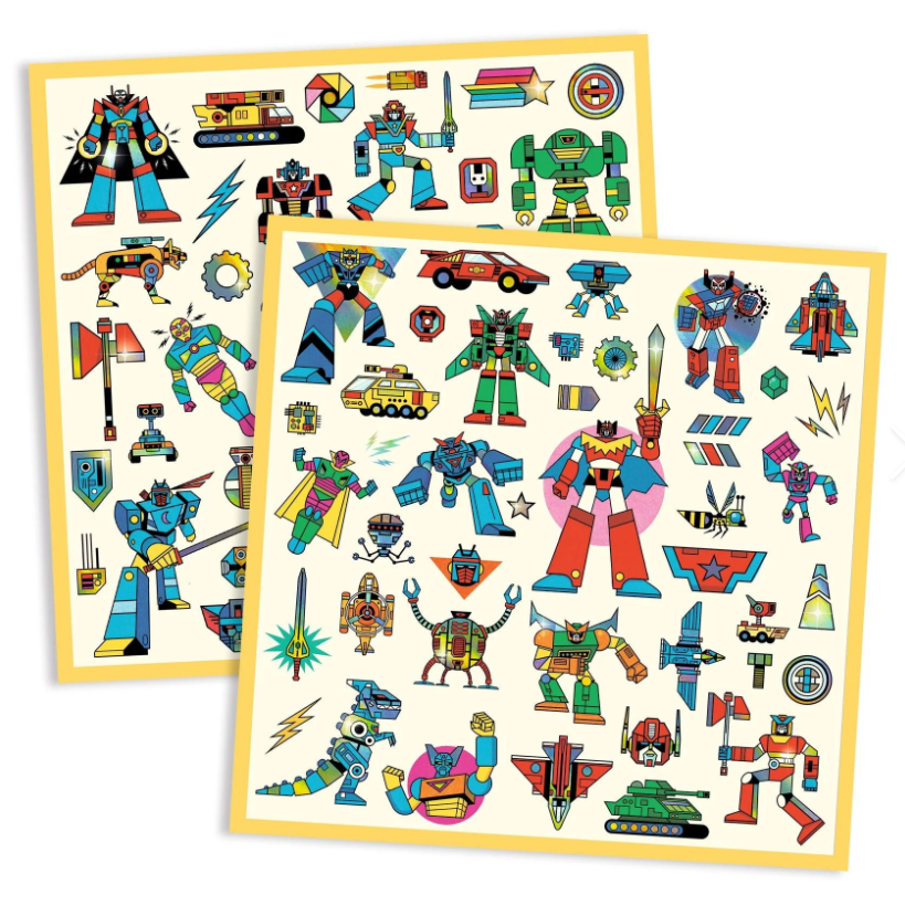 Robots Sticker Sheets (4-7yrs)