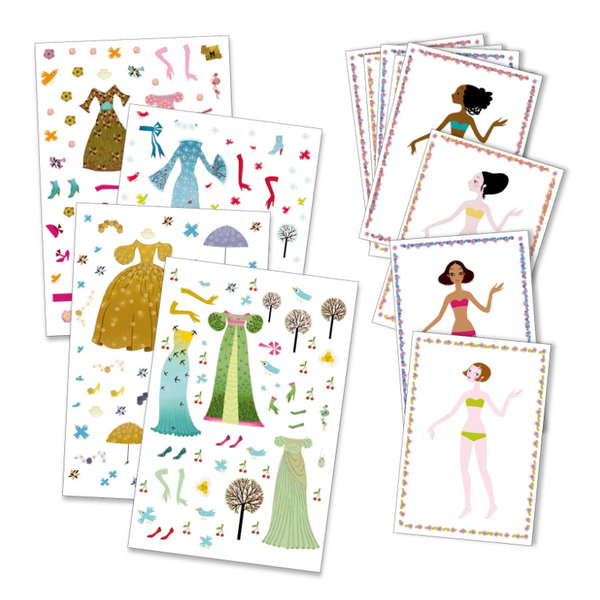 Paper Dolls Dresses Through the Seasons Stickers (5-8yrs)