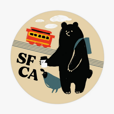San Francisco Bear Magnet