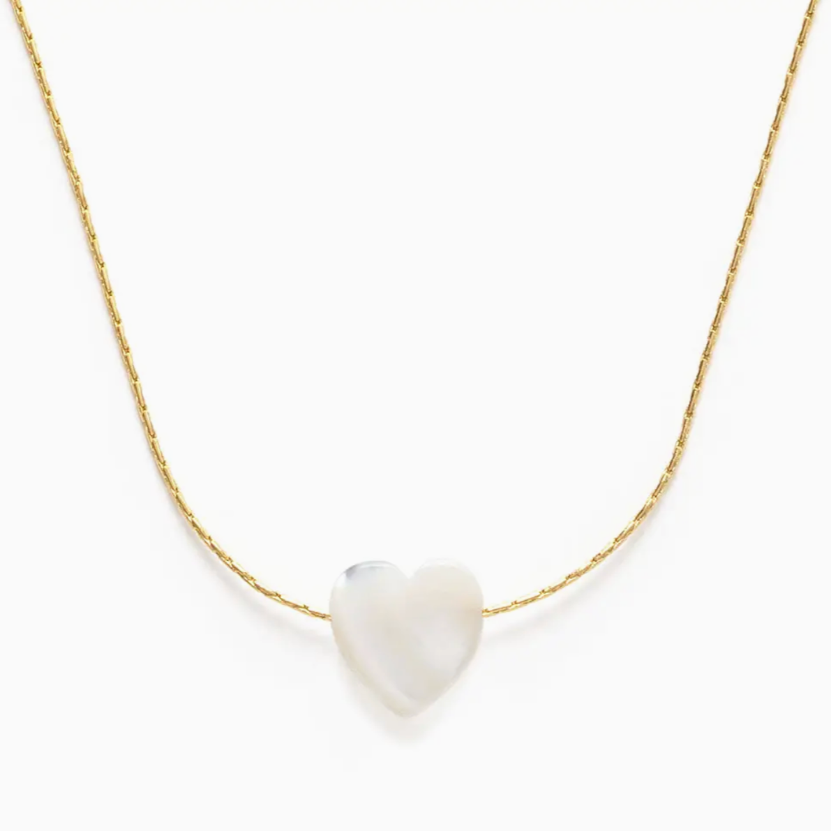 Mother of Pearl Heart Necklace