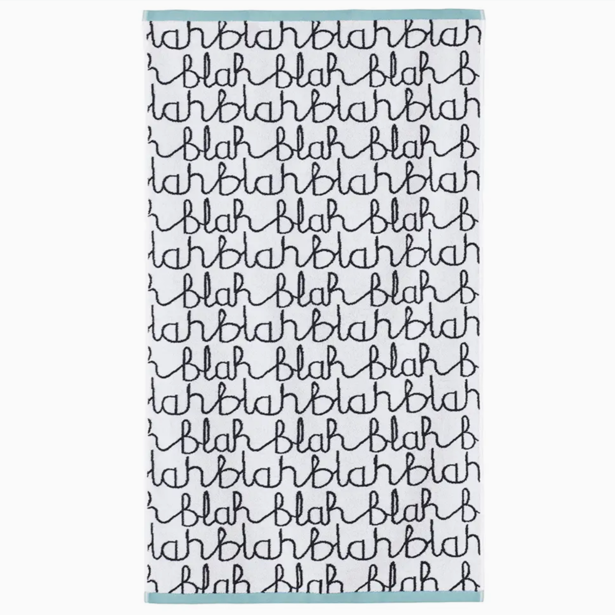 Blah Blah Bath Towel -Donna Wilson