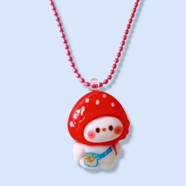 Pop Cutie Strawberry Fairy Kids Necklace
