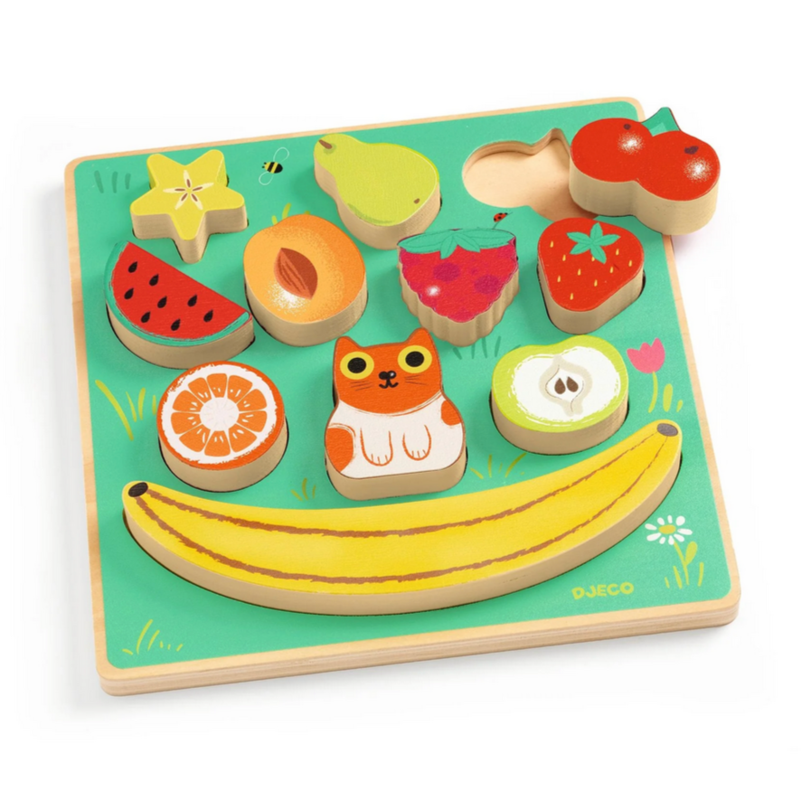 Puzz & Boom Happy  Wooden Puzzle (18mos-3yrs)