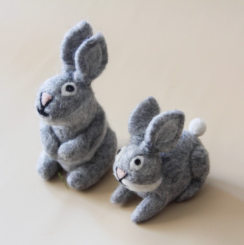 Felt Bunny Duo