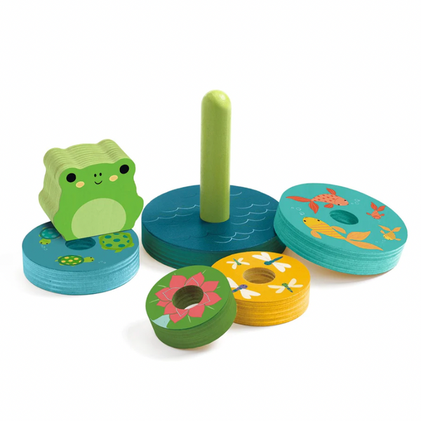Puzz & Stack Rainbow Wooden Puzzle -18m+