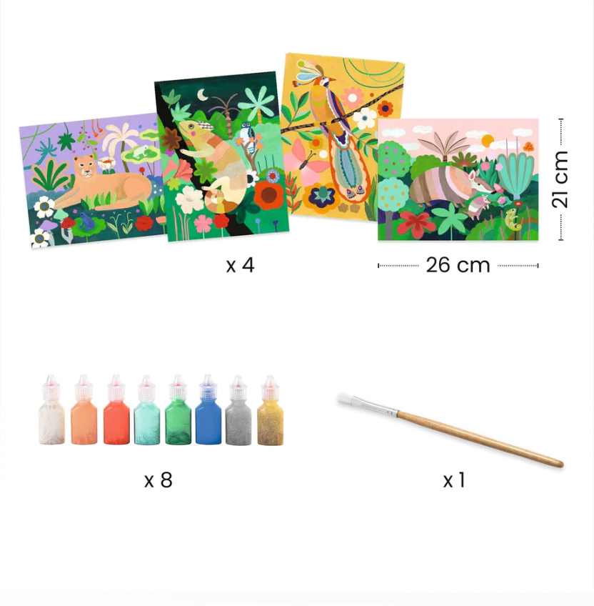 Tropical Forest 3D  Painting Activity (7-12yrs)