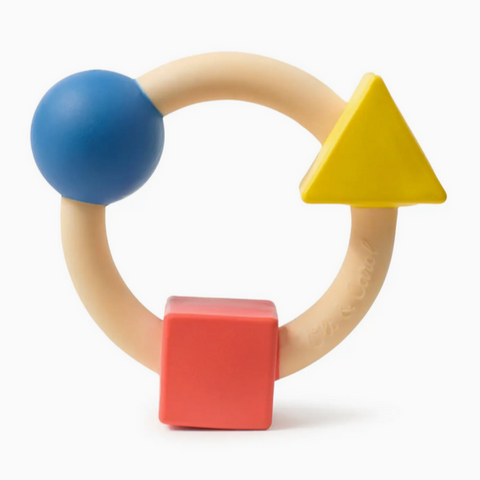 Bauhaus Teething Ring -primary colors