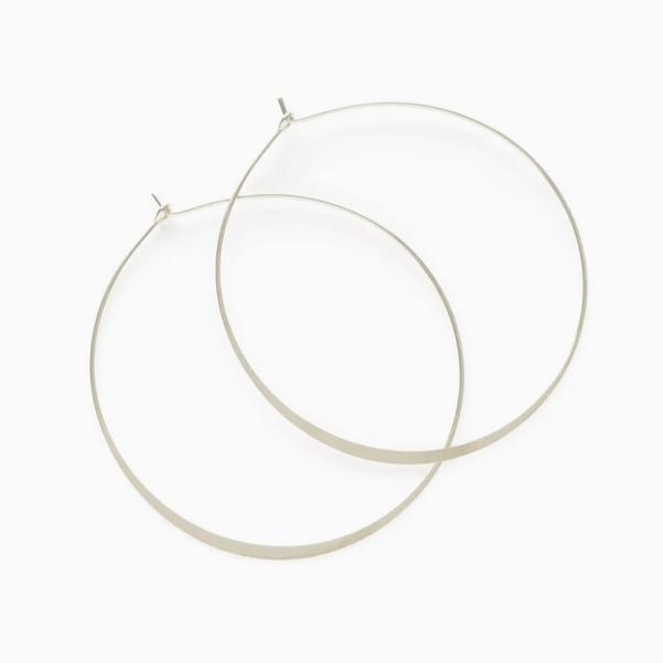 Classic Hoops 2" -silver