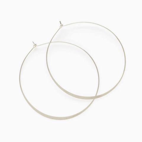 Classic Hoops 2" -silver
