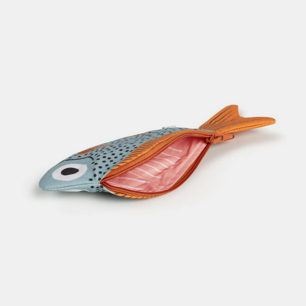Sweeper Fish Pouch & Keychain -aqua