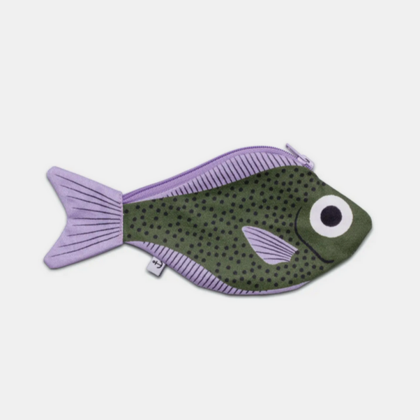 Sweeper Fish Pouch & Keychain -green