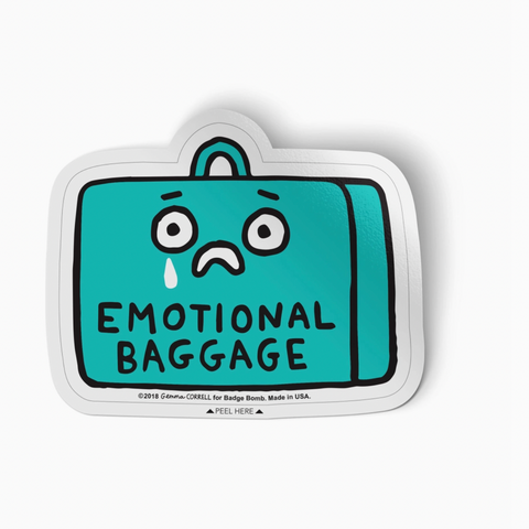 Emotional Baggage Sticker -Gemma Correll