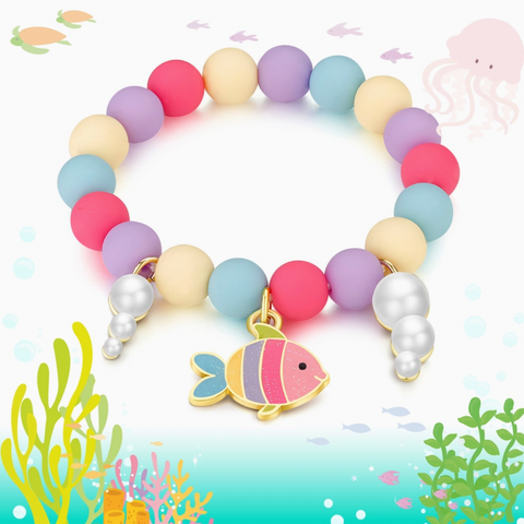 Charming Whimsy Bracelet- Rainbow Fish