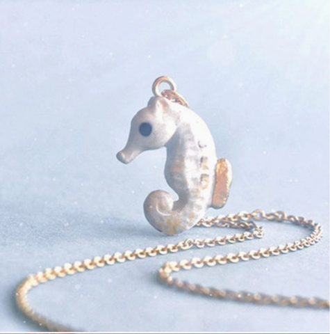 Arctic Seahorse Necklace