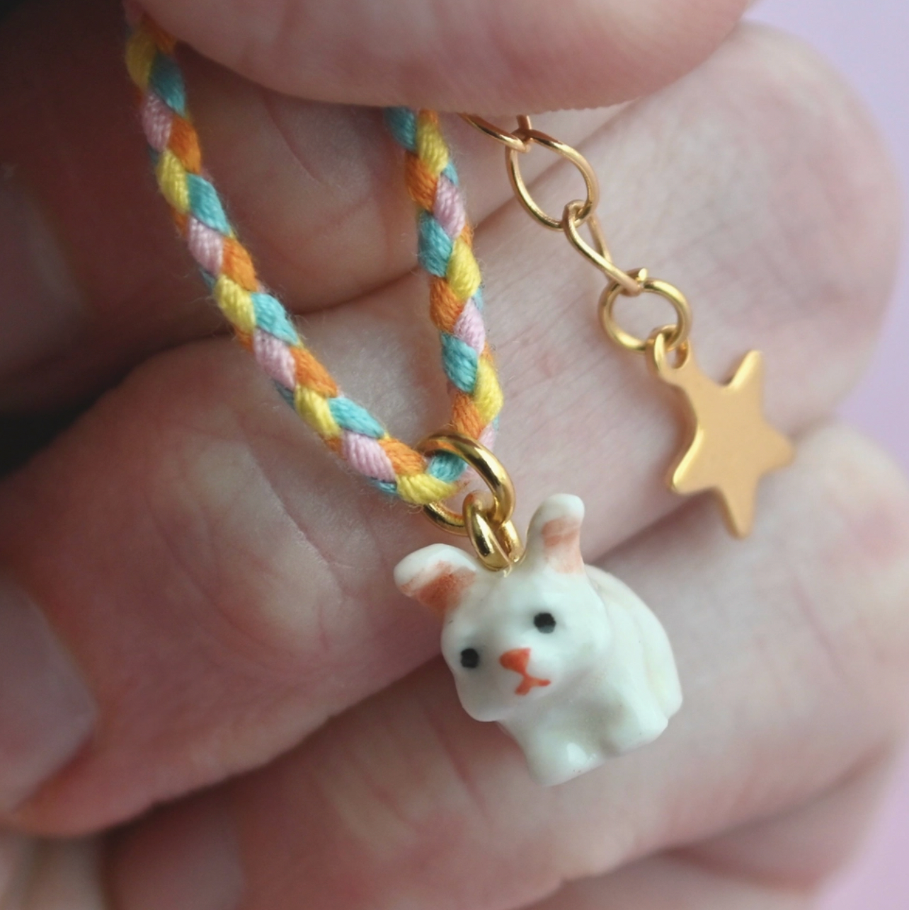 White Rabbit Charm Bracelet