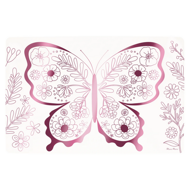 Butterflies & Flowers Colouring Placemats -pk8
