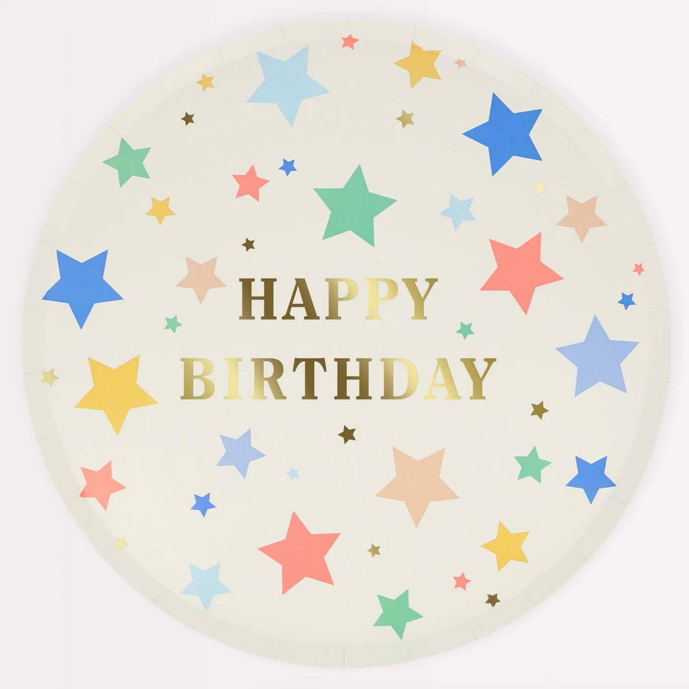 Happy Birthday Stars Dinner Plates (pk8)