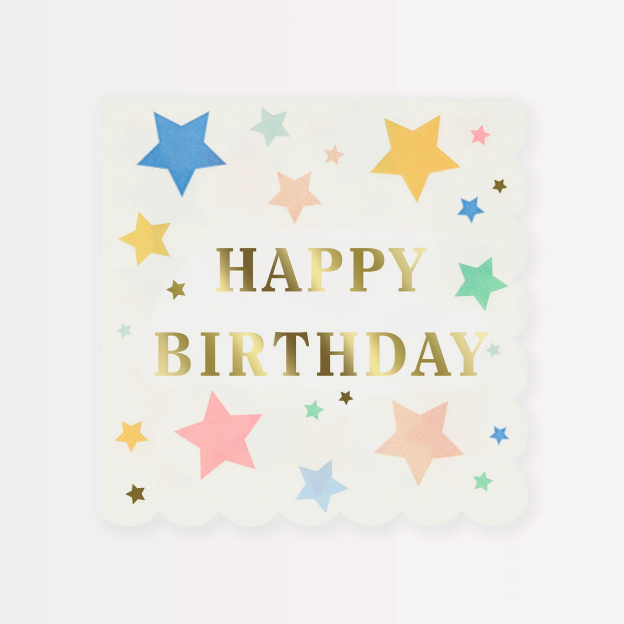 Happy Birthday Stars Large Napkins (16pk)