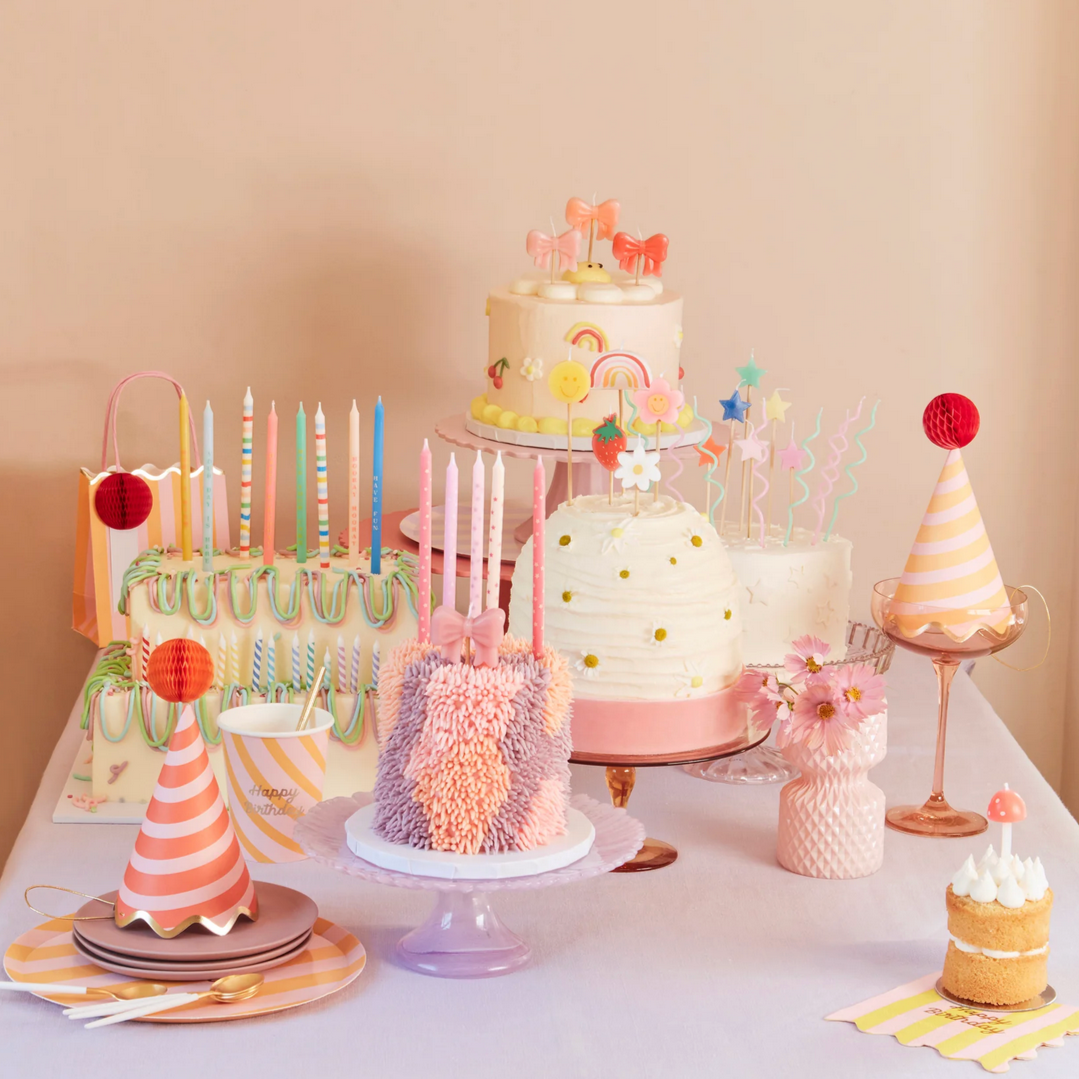 Pink Stars Candles