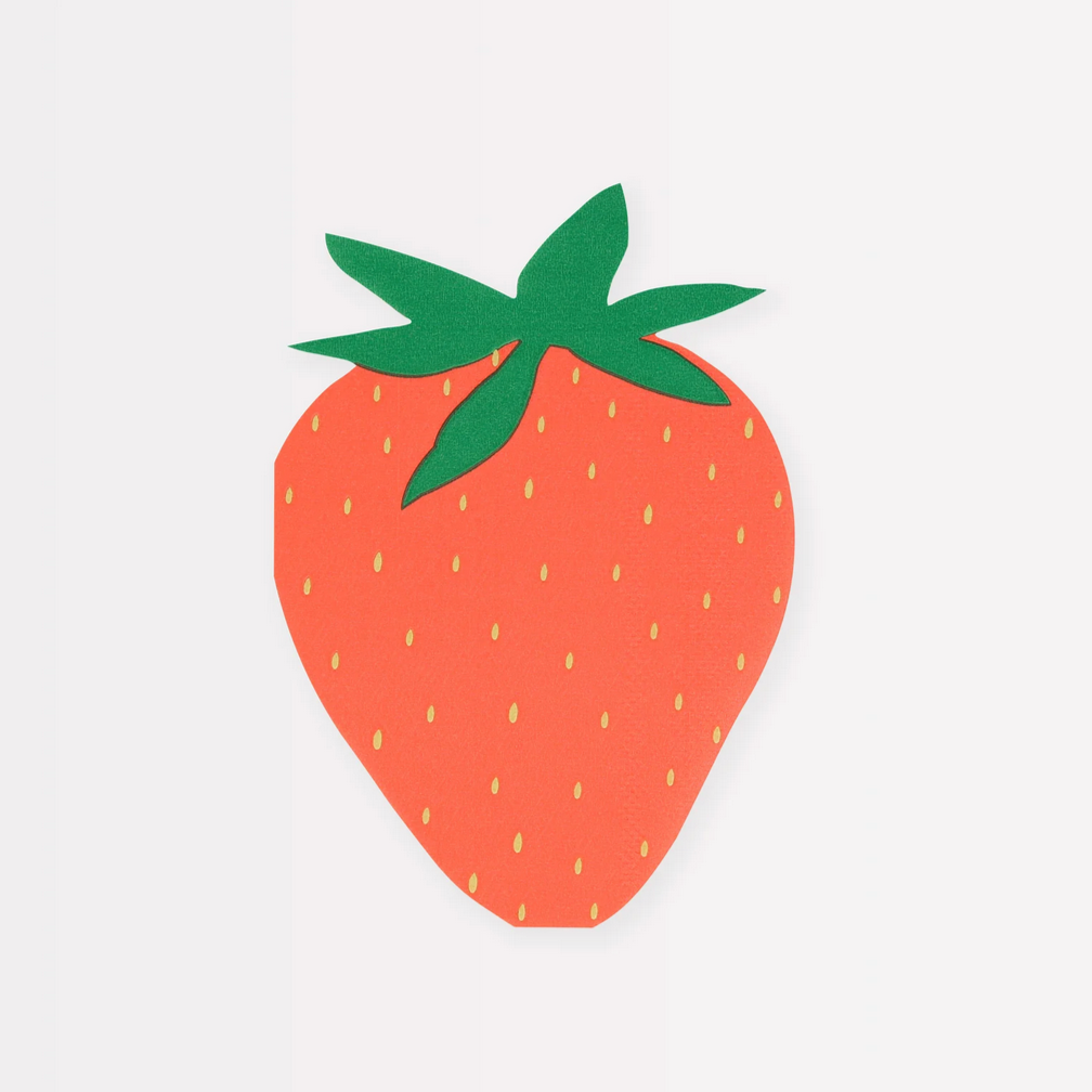 Strawberry Napkins (pk16)