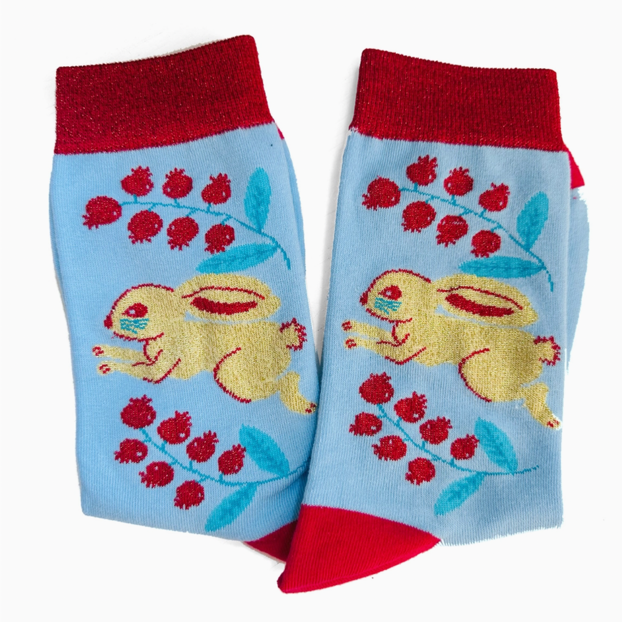 Lingonberry Candy Bunny - Socks