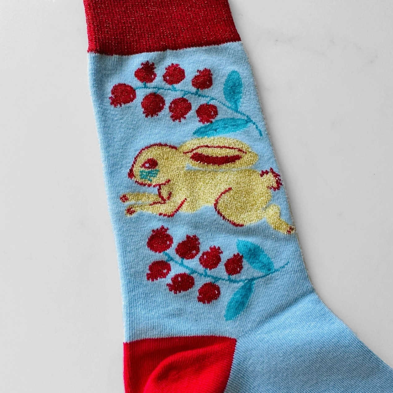 Lingonberry Candy Bunny - Socks