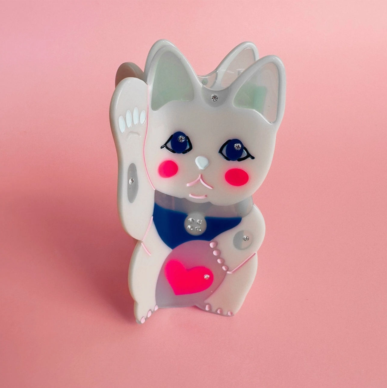 Maneki Lucky Cat - Hair Claw