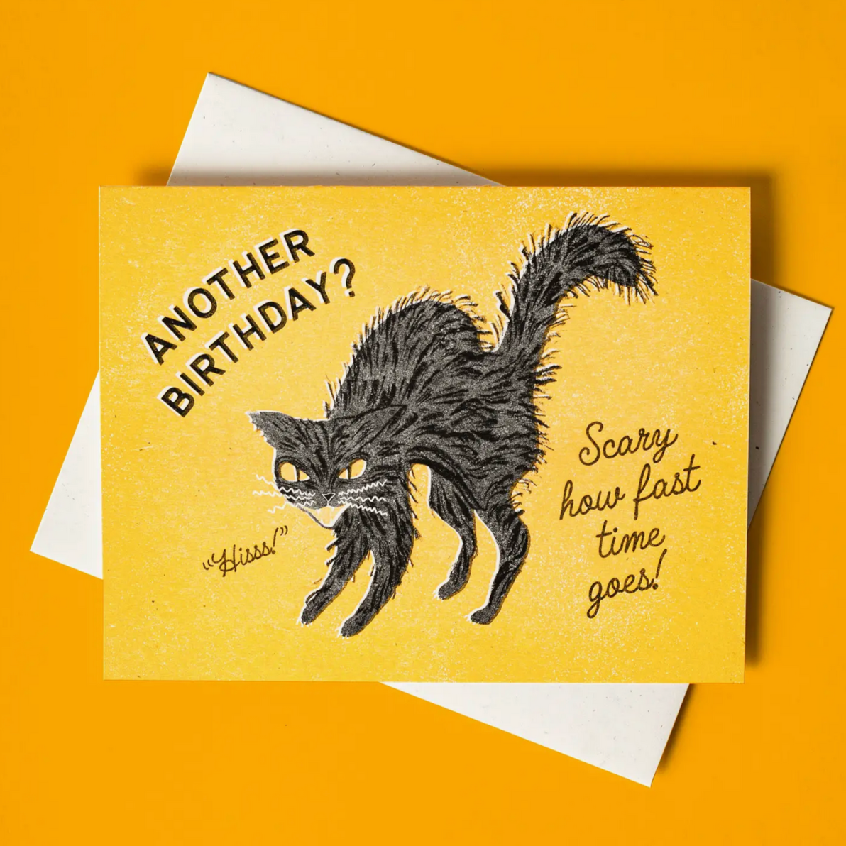 Another Birthday? - Risograph Card -birthday