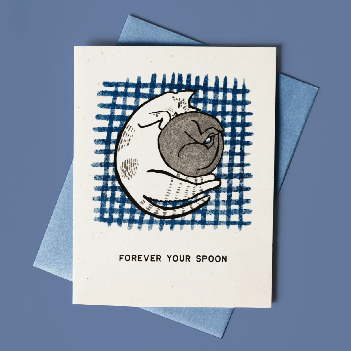 Forever Your Spoon - Risograph Card