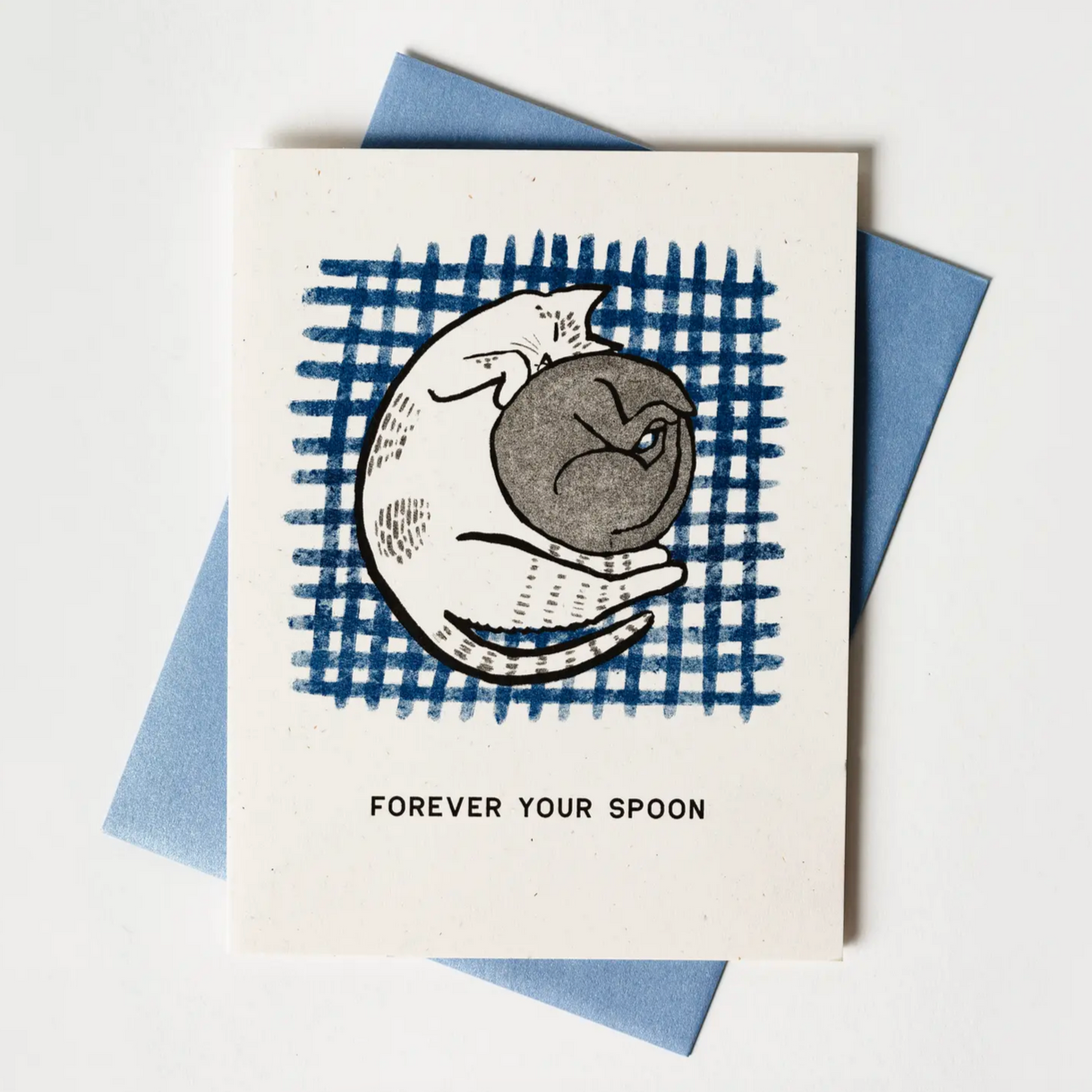 Forever Your Spoon - Risograph Card