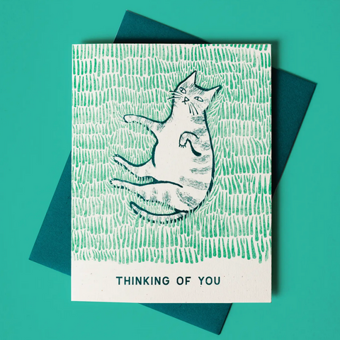 Thinking of You - Risograph Card -hello
