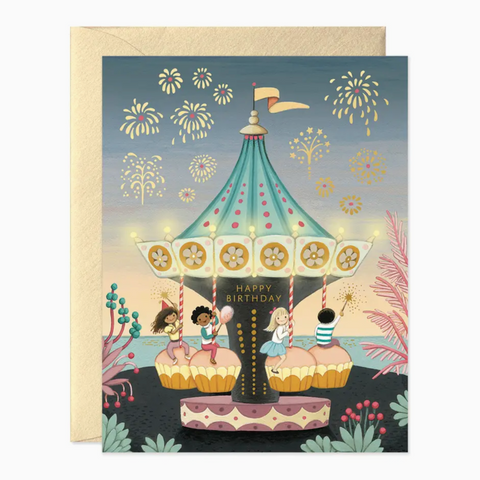 Carousel Birthday Card -birthday
