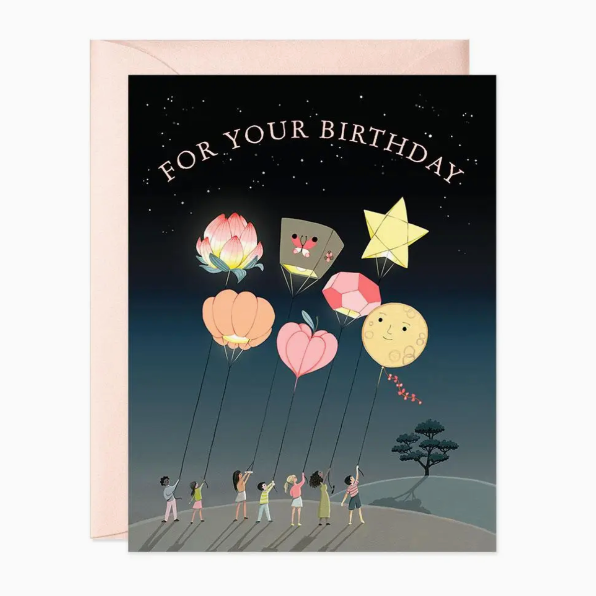 Lanterns Birthday Card -birthday
